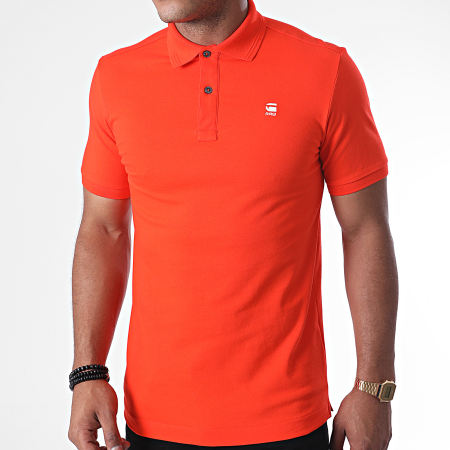 G-Star - Polo Manches Courtes Dunda Slim D11595-5864 Rouge