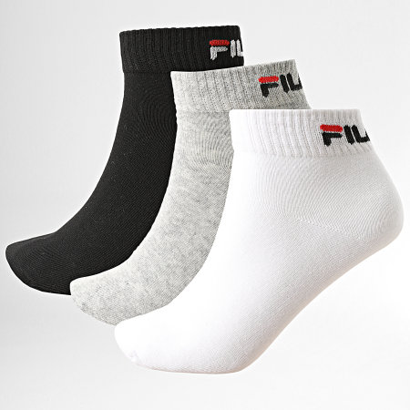 Fila - Set di 3 paia di calzini Calza F9300 nero bianco grigio erica