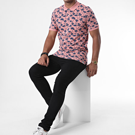 Jack And Jones - Polo Manches Courtes Pedro 12171702 Rose
