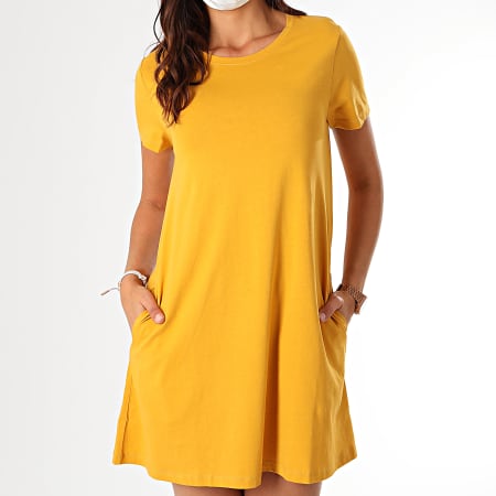 Only - Robe Femme May Life 15202971 Jaune