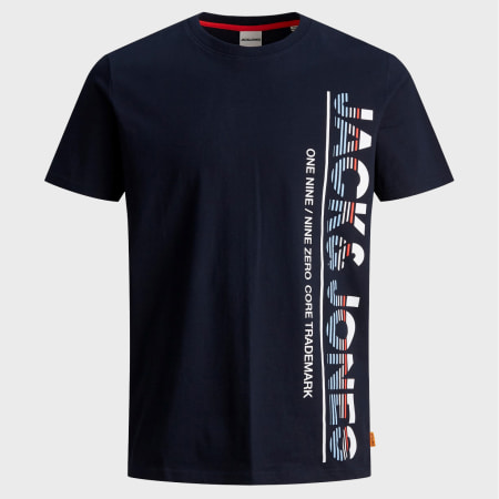 Jack And Jones - Tee Shirt Structure 12171365 Bleu Marine