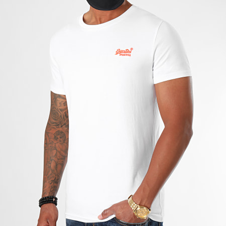 Superdry - Tee Shirt OL Neon Lite M1010026A Blanc