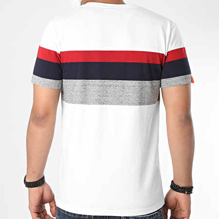 Superdry - Tee Shirt OL Classic YD Stripe M1010139A Blanc