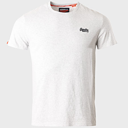Superdry - Tee Shirt OL Vintage Embroidery M1010024A Gris Chiné