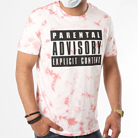 Parental Advisory - Tee Shirt Logo Rose Délavé