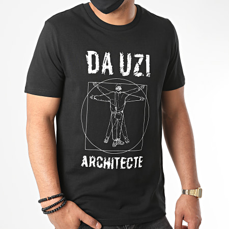 Da Uzi - Tee Shirt Big Logo Architecte Noir