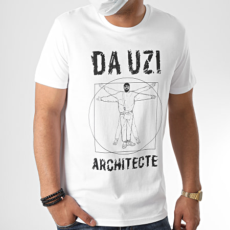 Da Uzi - Tee Shirt Big Logo Architecte Blanc