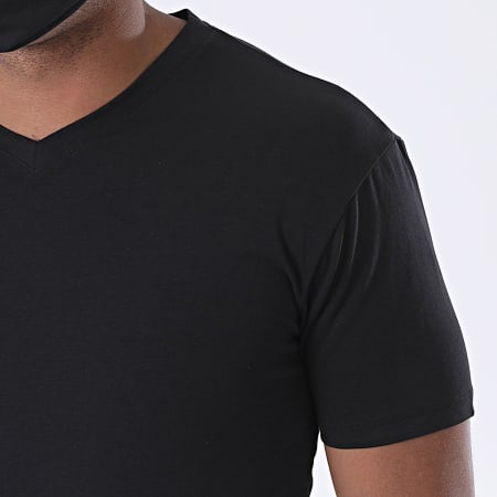 KZR - Tee Shirt Col V 5584323506 Noir