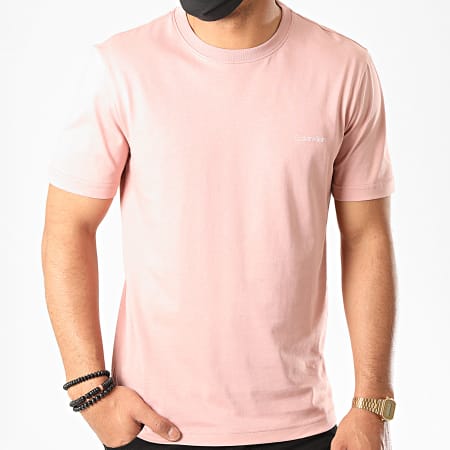 Calvin Klein - Tee Shirt Cotton Chest Logo 3307 Rose