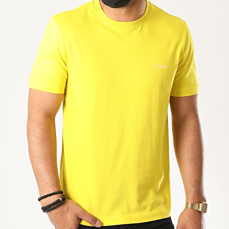 Calvin Klein - Tee Shirt Cotton Chest Logo 3307 Jaune