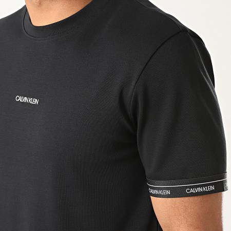 Calvin Klein - Tee Shirt Logo Cuff 5573 Noir