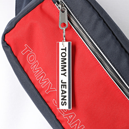 Tommy Jeans - Sac Banane Tricolore Logo Tape Conv 6218 Bleu Marine Rouge