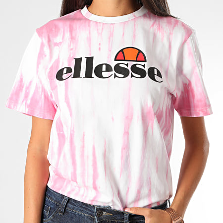 Ellesse - Tee Shirt Femme Shalentine SGF09271 Blanc Rose