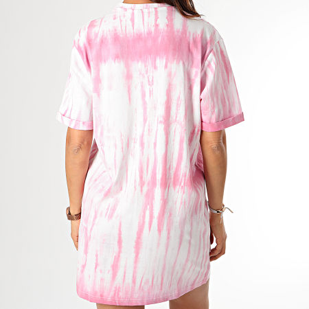 Ellesse - Robe Tee Shirt Femme Colore SGF09275 Blanc Rose