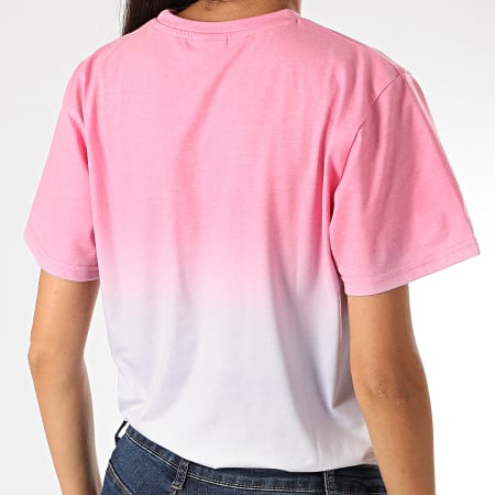 Ellesse - Tee Shirt Femme Labney Fade SGF09287 Rose Blanc Dégradé