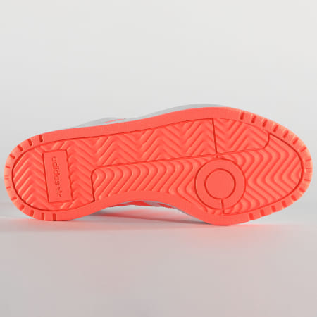 Adidas Originals - Baskets Femme Team Court EF6071 Footwear White Signal Coral Core Black