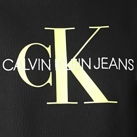 Calvin Klein - Sweat Crewneck Monogram Regular 5595 Noir