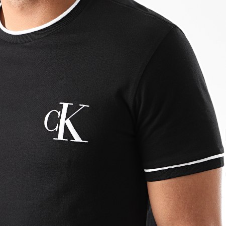 Calvin Klein - Tee Shirt Tipping CK Essential 5610 Noir