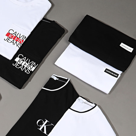 Calvin Klein - Tee Shirt Poche Institutional 5613 Blanc