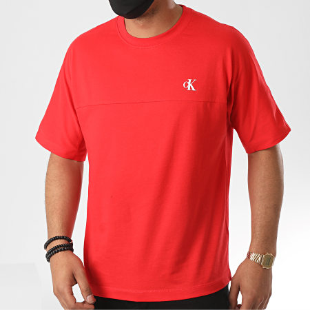 Calvin Klein - Tee Shirt Puff Print Back 5738 Rouge