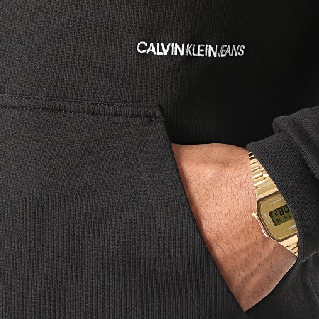 Calvin Klein - Sweat Capuche Subtle Institutional 5975 Noir
