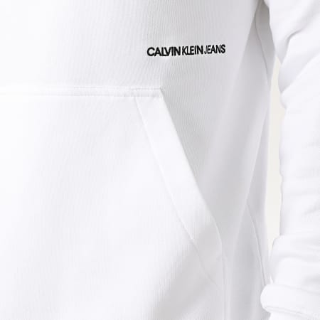 Calvin Klein - Sweat Capuche Subtle Institutional 5975 Blanc