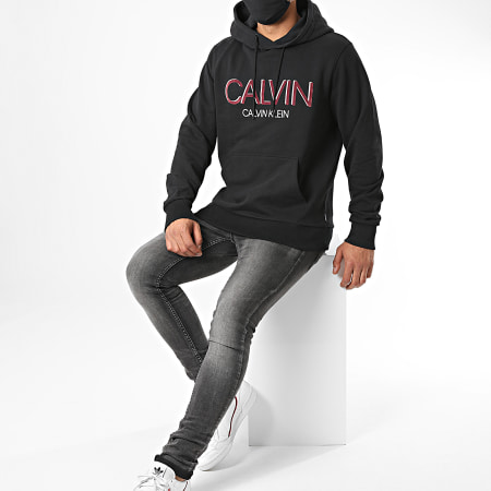 Calvin Klein - Sweat Capuche Calvin Shadow Logo 5584 Noir