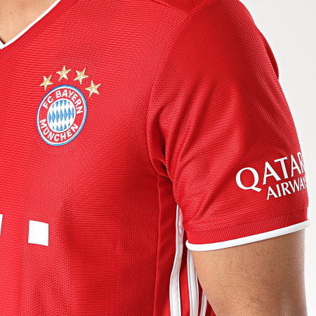 adidas - Tee Shirt A Bandes FC Bayern FR8358 Rouge