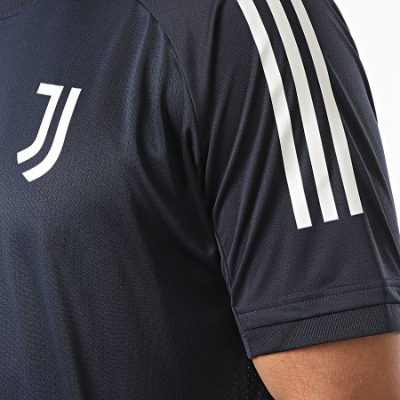 Adidas Performance - Tee Shirt De Sport A Bandes Juventus FR4268 Bleu Marine