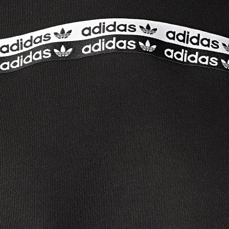 Adidas Originals - Sweat Capuche Femme Crop A Bandes FM2513 Noir