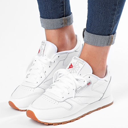 Reebok - Sneakers donna Classic Leather 49803 White Gum