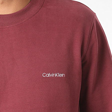 Calvin Klein - Sweat Crewneck Logo Embroidery 3088 Bordeaux