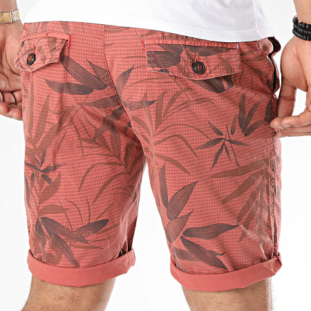 MTX - Short Chino Floral XV-22121 Rouge