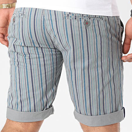 MTX - Short Chino A Rayures XH22103 Gris