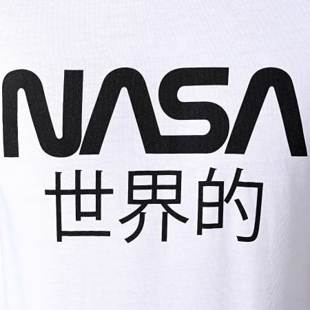 NASA - Maglietta con logo Giappone Bianco Nero