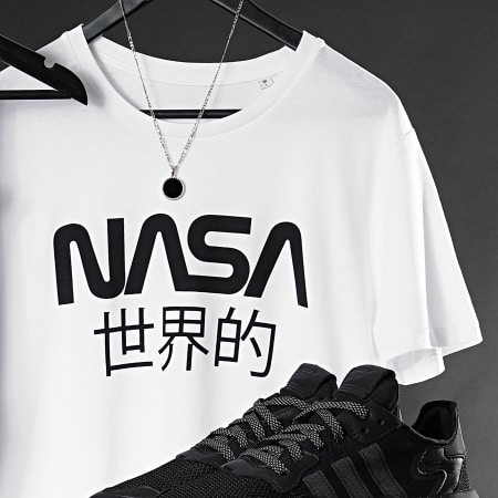 NASA - Japan Logo Camiseta Blanco Negro