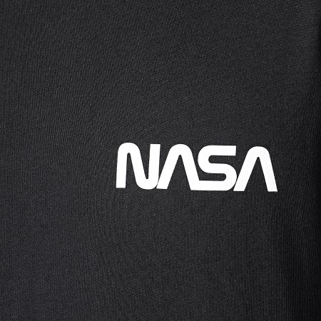 NASA - Tee Shirt Petto semplice Nero Bianco