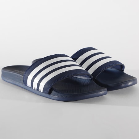 adidas - Claquettes Adilette Comfort B42114 Blu Scuro Footwear White