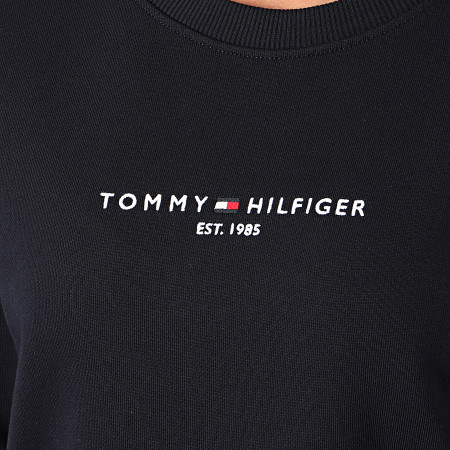 Tommy Hilfiger - Sudadera de cuello redondo Essential 8220 Azul Marino, Mujer