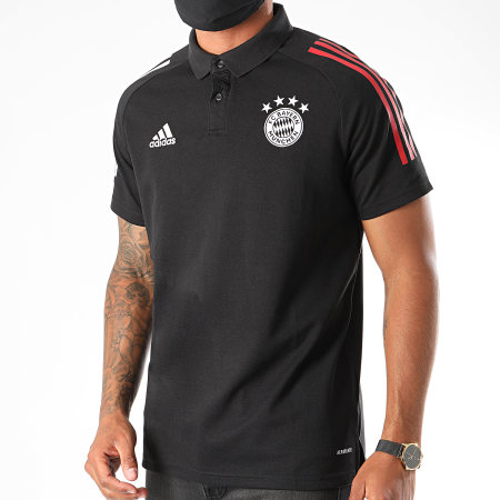 Adidas Sportswear - Polo Manches Courtes A Bandes FC Bayern FR5341 Noir