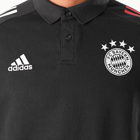 Adidas Sportswear - Polo Manches Courtes A Bandes FC Bayern FR5341 Noir