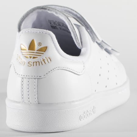 Adidas Originals - Baskets Femme Stan Smith CF S75188 Footwear White Gold Metallic