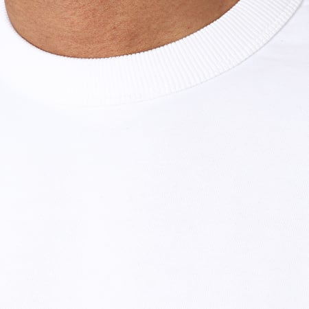 Calvin Klein - Sweat Crewneck Monogram Badge 5593 Blanc