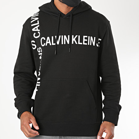 Calvin Klein - Sweat Capuche Grid Institutional 5703 Noir