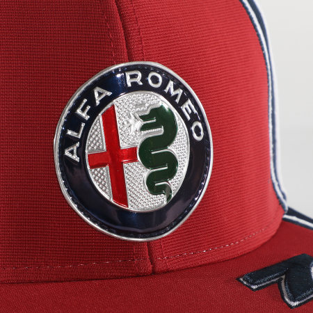 Alfa Romeo Racing - Casquette Snapback Team Cap AFRCPKR28 Rouge Blanc