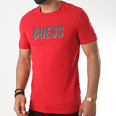 Guess - Tee Shirt M0YI9A-J1300 Rouge