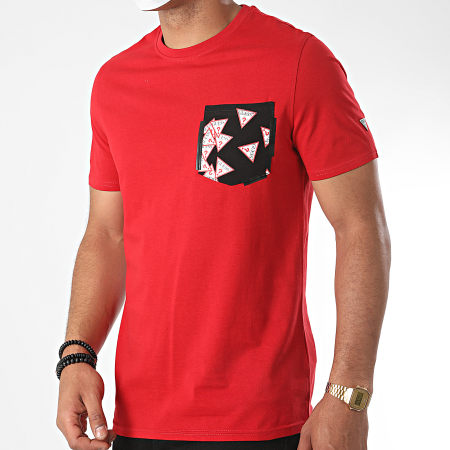 Guess - Tee Shirt Poche M0YI59-I3Z11 Rouge