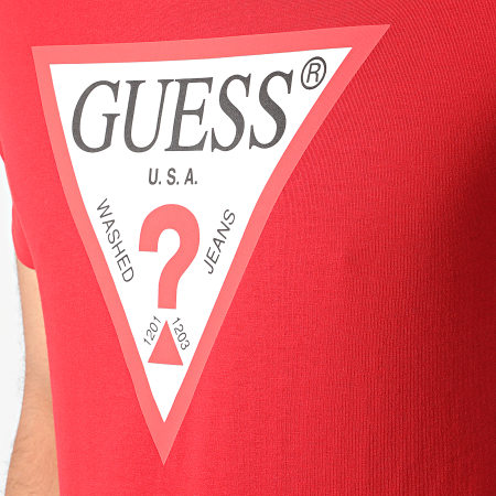 Guess - Tee Shirt M0YI71-I3Z11 Rouge