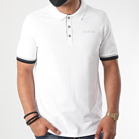 Guess - Polo Manches Courtes M0YP51-K9WF1 Blanc