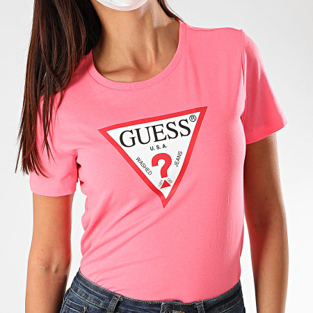 Guess - Tee Shirt Femme W0YI57-K8HM0 Rose Vif